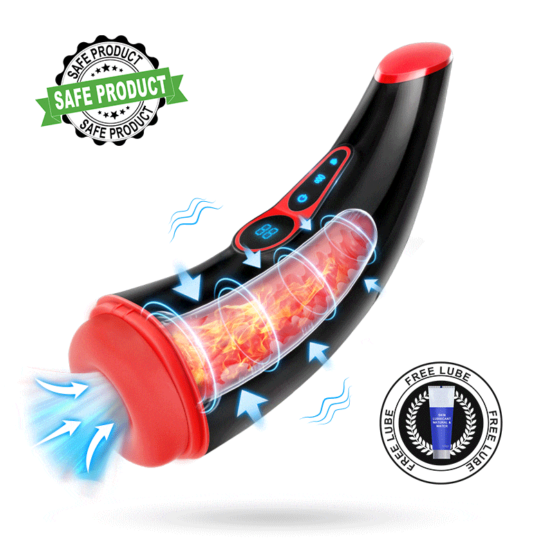 Powerful Sucking & Vibrating Heating Male Masturbator