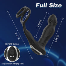 Load image into Gallery viewer, Asura App Control Wiggling &amp; Tapping Prostate Massager with Dual Cock Rings