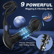 Load image into Gallery viewer, Asura App Control Wiggling &amp; Tapping Prostate Massager with Dual Cock Rings