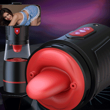 Load image into Gallery viewer, 【Partner Play】LickMe Phone Holder 4 Suction 7 Tongue-Licking Voice Function Male Stroker Masturbator