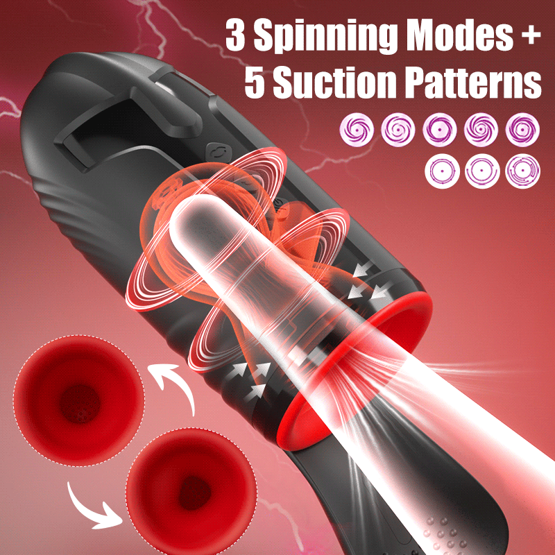 10×Vibe 5×Suck 3×Spin Glans Focused Masturbator