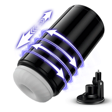 Load image into Gallery viewer, Lightspeed - 4 in 1 Masturbator Cup 7 Thrutings &amp; 7 Rotatings Suction Cup Mount Magnetic Inner Liner