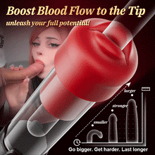 Load image into Gallery viewer, Red Fury Armour – 6 Suctions Penis Pump with Lifelike Mouth &amp; Textured Tunnel