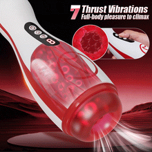 Load image into Gallery viewer, Valeria - 7 Suction Vibrations Voice Moans Masturbator Immersive Interaction Stroker