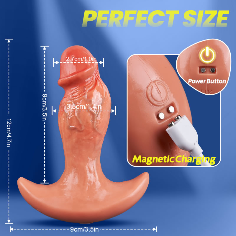 APP & Remote Control 360° Rotating Vibrating Butt Plug Anal Dildo