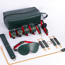 Load image into Gallery viewer, Sm Bundle Set Women's Torture  Leather Eight Piece Adjustable Genuine Leather  Ankle Restraints Bondage