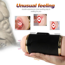 Load image into Gallery viewer, Double-headed aircraft cup fully automatic men's masturbation device mouth and vagina double acupoint famous device penis exercise adult sex toys