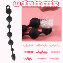 Load image into Gallery viewer, Star Beads Sex Products Foreign Trade Products Men's Appliances Vibration Backyard Massager Anal Plug Shaped Vibration