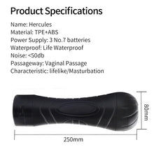 Load image into Gallery viewer, Men's Masturbator Portable Aircraft Cup Hercules Electric Vibration Yin Jiao Oral Cup Adult Sex Products