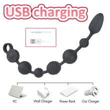 Load image into Gallery viewer, Star Beads Sex Products Foreign Trade Products Men's Appliances Vibration Backyard Massager Anal Plug Shaped Vibration