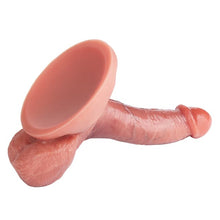 Load image into Gallery viewer, Realistic - Insertable Length 5.3" Strong Suction Cup Vein Texture Silicone Dildo Oral Sex Training