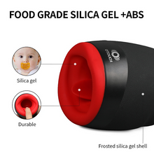 Load image into Gallery viewer, Hot Kiss Cup Men's Silicone Full-automatic Heated Oral Sex Apparatus Three-point Deep Throat Tongue Lick 6-frequency Vibration Level 3 Strength