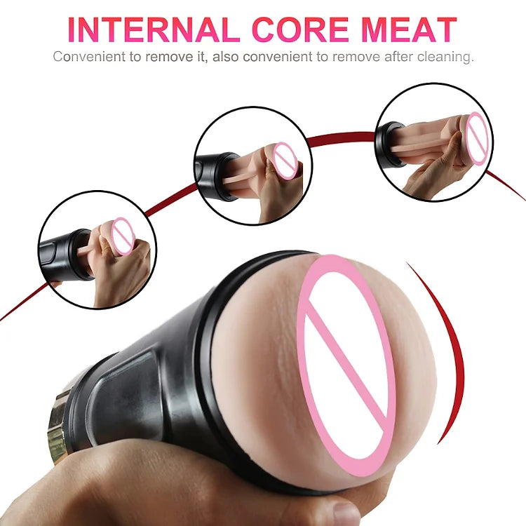 Aircraft Cup Men's Fully Automatic Telescopic Masturbation For Adults Funny Penis Stretching Exercise Machine For Men