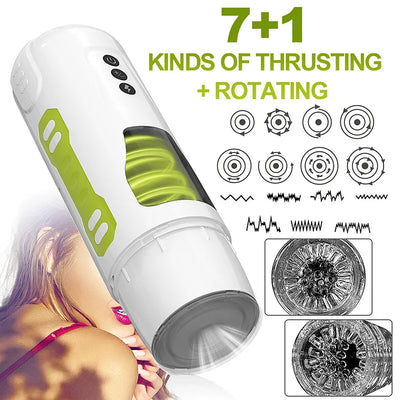 Biji's New Product Popular Xuanfeng Aircraft Cup Electric Fully Automatic Telescopic Rotating Male Masturbation Wholesale At The Source