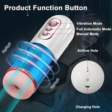 Load image into Gallery viewer, Aircraft Cup Automatic Men's Sucking 7-frequency Vibration Exercise Silicone Masturbator Adult Products