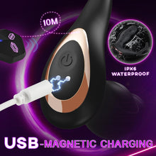 Load image into Gallery viewer, Prostate Massager Anal Toys with Penis Ring 9 Swing Rolling Vibrating Modes Male Sex Toys Anal Vibrator for Men Male Adult Sex Toy for Men Vibrating Anal Butt Plug