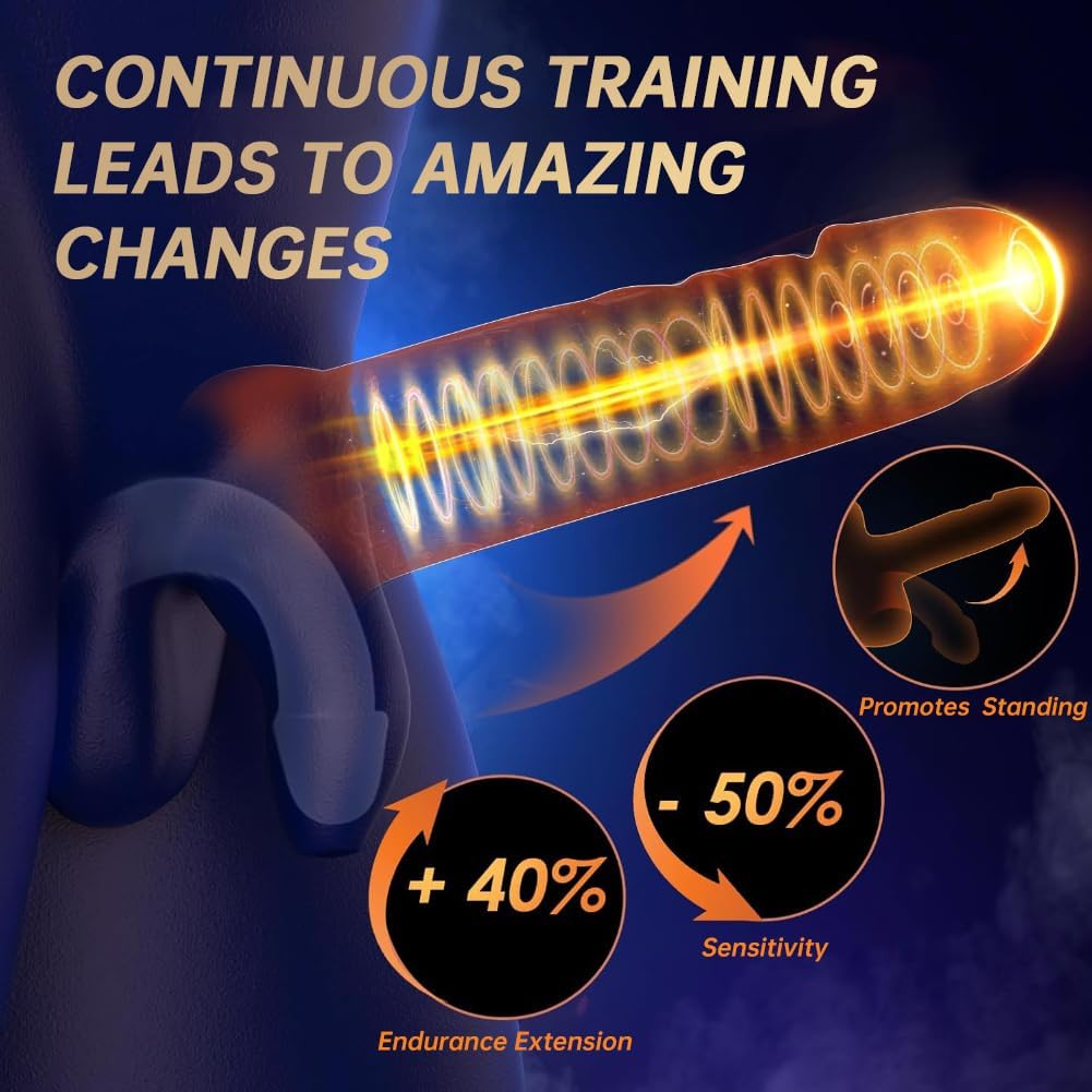 Male Sex Toys for Men - Masturbator Machine with 10 Modes Vibration & 10 Licking Tongue,Adult Sex Toys for Training & Prolong Endurance,Waterproof Male Stroker