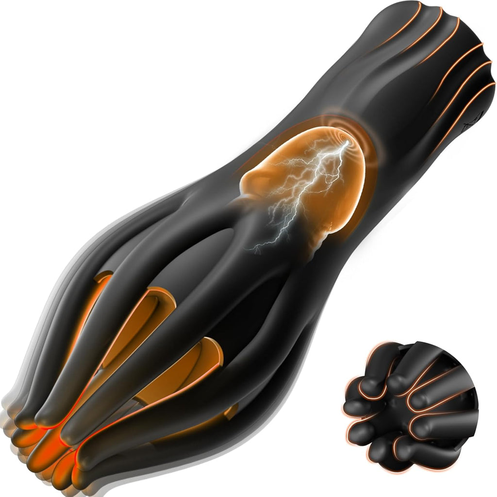 Male Masturbator Sex Toys for Men, Powerful Elongated Compact Penile 360 Training Wrap with 10 Vibrating Modes - Anal Penis Vibrator for Men