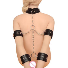 Load image into Gallery viewer, Female Slave Sm Correctional Instruments Of Torture Binding Binding Set Handcuffs Collar Men's And Women's Human Products Husband And Wife Fun Toys