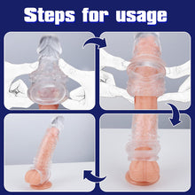Load image into Gallery viewer, Dovelo Reusable Penis Sleeve Cock Extender / Condom