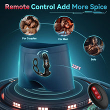 Load image into Gallery viewer, Prostate Massager Male Sex Toys, Expanding Anal Plug Steel Beads &amp; 60° Finger-Thrust Motion, Vibrating Butt Plug with 7 Tapping &amp; Vibrating Modes Anal Toys, Cock Ring Adult Sex Toy for Women Couples