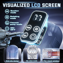 Load image into Gallery viewer, Penis Pump Realistic Electric Stroker with 7 Sucking Vibrating Thrusting Rotating Licking