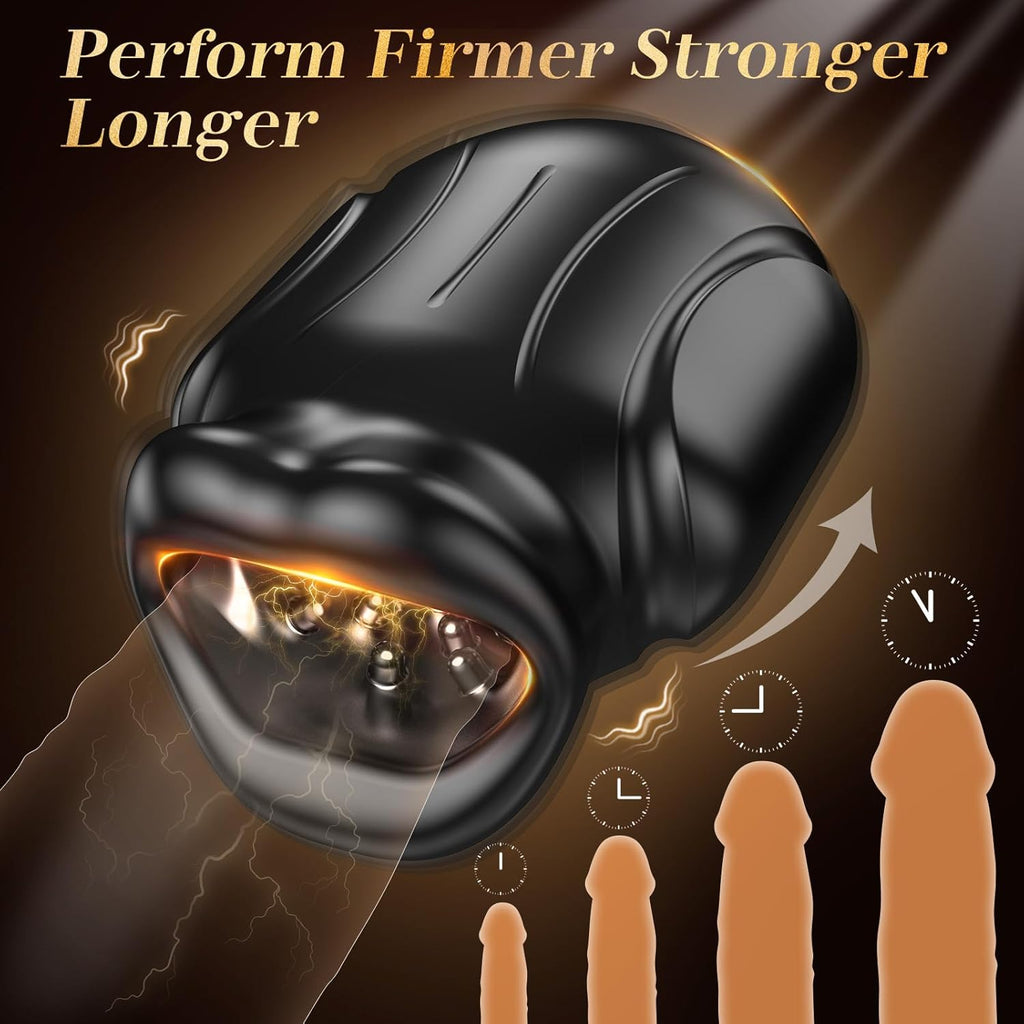 Male Sex Toys for Men - Male Masturbator Penis Vibrator with 10 Vibrating & APP, Mouth Blowjob Male Stroker Trainer Adult Toys for Prolong Endurance, Pocket Pussy Mens Sex Toy Sex Machine