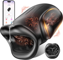 Load image into Gallery viewer, Male Sex Toys for Men - Male Masturbator Penis Vibrator with 10 Vibrating &amp; APP, Mouth Blowjob Male Stroker Trainer Adult Toys for Prolong Endurance, Pocket Pussy Mens Sex Toy Sex Machine