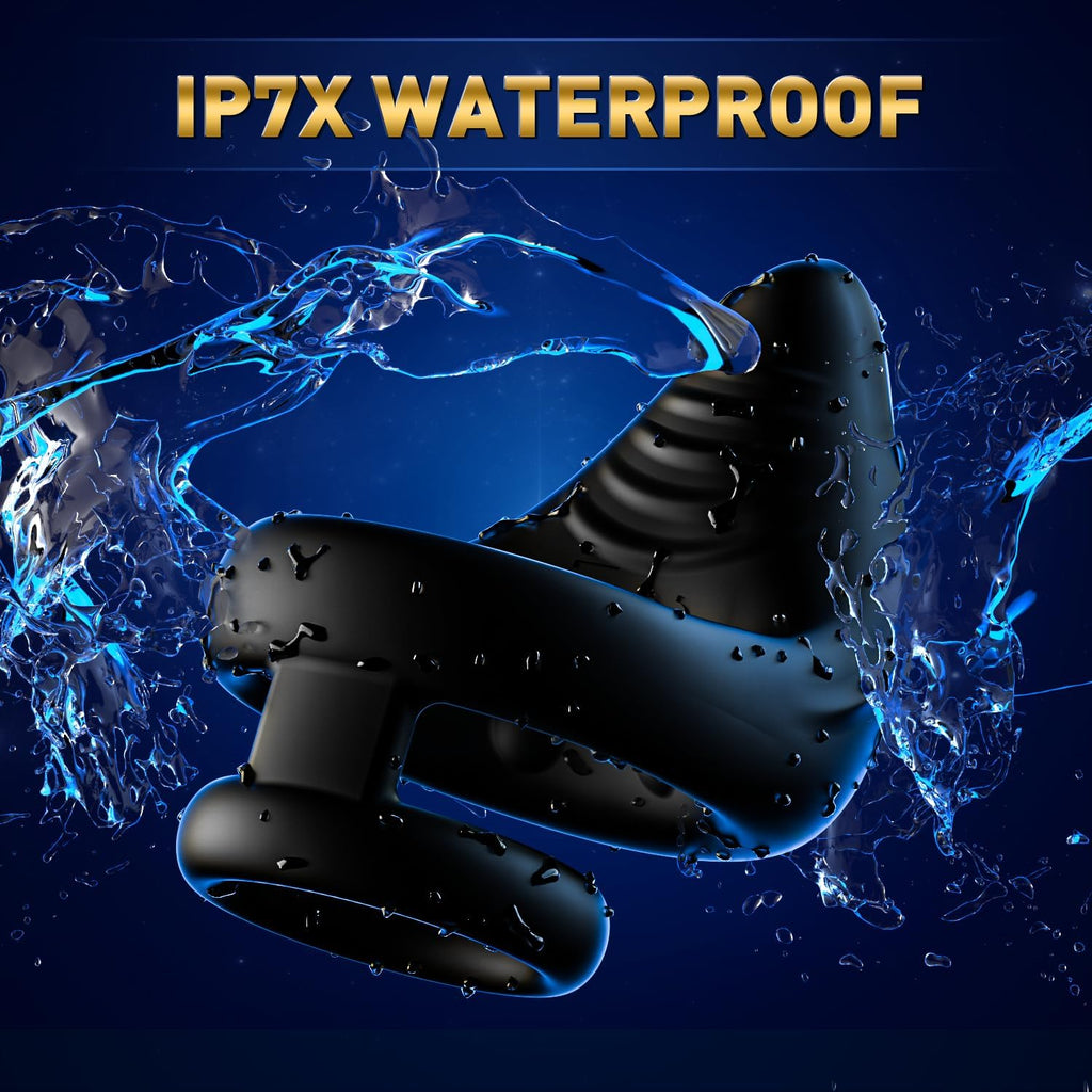 Vibrating Cock Ring Taint Vibrator Penis Ring Male Vibrator, Adult Sex Toys for Men Remote Control Perineum Stimulator Penis Vibrator, Silicone Dual Cockring Male Couple Sex Toy