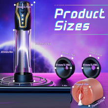 Load image into Gallery viewer, Male Sex Toys Penis Pump - Voice Control Penisp Pump with Cock Ring &amp; Pocket Pussy, Male Masturbator 4 Sucking &amp; 4 Pumping, Penis Extender Sex Toy Cock Pump, Dick Pump Penis Enlarger Sex Toýs for Man