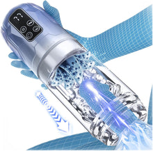 Load image into Gallery viewer, Penis Pump Realistic Electric Stroker with 7 Sucking Vibrating Thrusting Rotating Licking