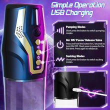 Load image into Gallery viewer, Male Sex Toys Penis Pump - Voice Control Penisp Pump with Cock Ring &amp; Pocket Pussy, Male Masturbator 4 Sucking &amp; 4 Pumping, Penis Extender Sex Toy Cock Pump, Dick Pump Penis Enlarger Sex Toýs for Man