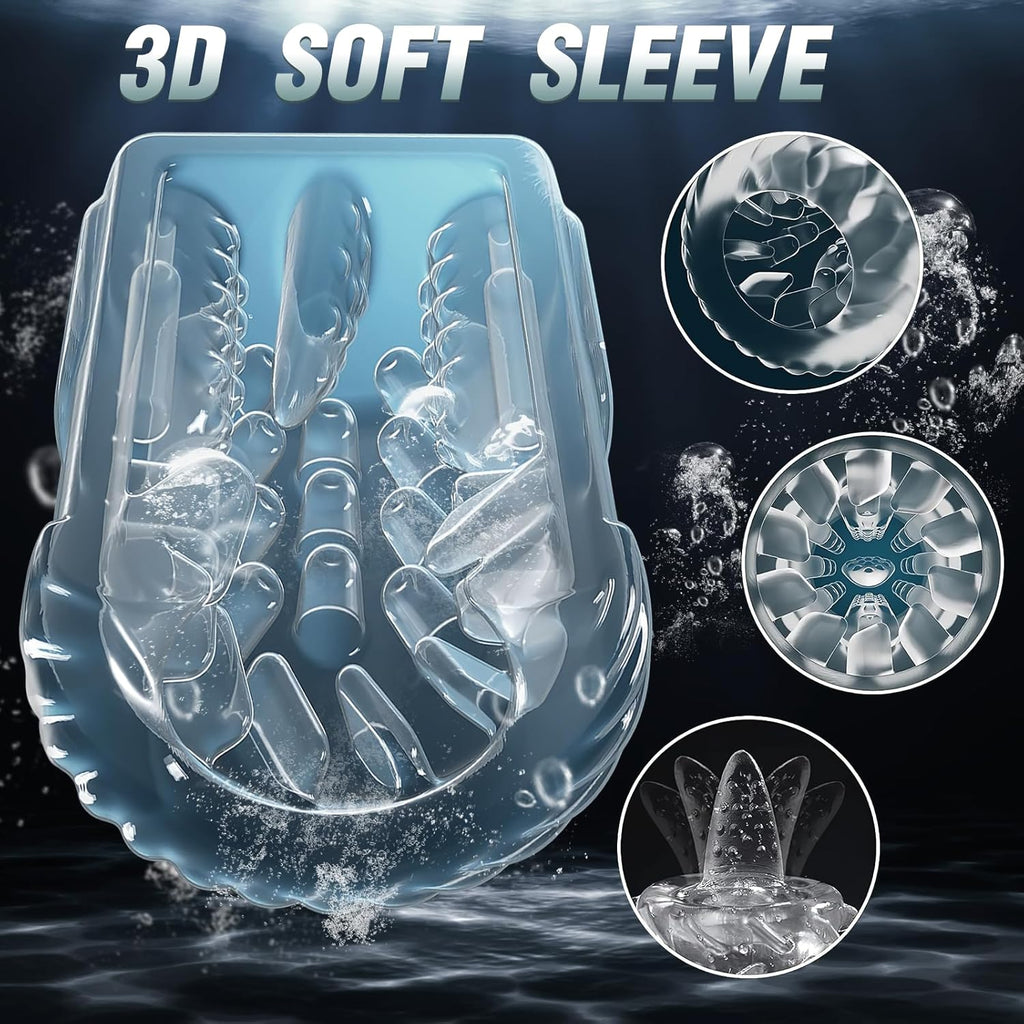 Automatic Male Masturbator Sex Toys for Men, Male Sex Toys Penis Pump with 7 Sucking & Vibrating & Thrusting & Rotating & Licking, Mens Sex Toy Adult Toys Blowjob Sex Machine Pocket Pussy Stroker