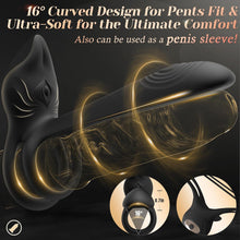 Load image into Gallery viewer, Vibrating Cock Ring, 3 in 1 Sex Toy Cockringvirbator with 10 Vibration Modes Dual Penis Ring Erection Adult Toys, Sex toyscouples for Couples Silicone Male Sex Toys for Gay Mens Couples Set Cockring