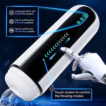 Load image into Gallery viewer, Fantasy Aircraft Cup Men's Fully Automatic Telescopic Warming Pronunciation Electric Masturator