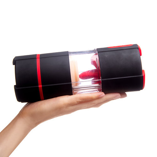 Rechargeable licking realistic masturbator