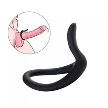 Load image into Gallery viewer, Uri - Black Penis Cock Ring Male Enhancer