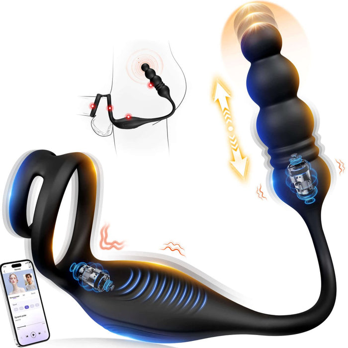 ARCHIE4 - App Control Vibrating and Thrusting Anal Plug