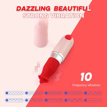 Load image into Gallery viewer, Tongue Lipstick Vibrating Stick Charging Women's Masturbation Device Carrying G-point Stick