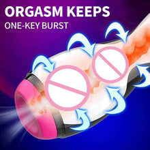 Load image into Gallery viewer, Hot Sale Aircraft Cup Men's Electric Full-automatic Tongue Licking Aircraft Cup Vibration Interactive Pronunciation Male Masturbator