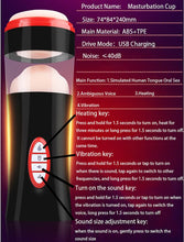 Load image into Gallery viewer, Deep Throat Aircraft Cup Men's Intelligent Speech Warming Foreign Trade Vibration Masturbation Adult Sex Products Issuing